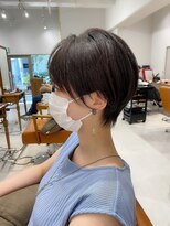 ネイロ 北千住(NeiRo)&nbsp;大人ショートボブ丸みショートカットマッシュショート前髪あり