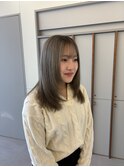 【LOREN AO】顔まわりレイヤー／ハイトーングレージュ