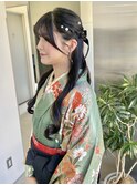 卒業式着付け、ヘアセット♪