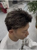 ツイストスパイラルパーマツイストパーマメンズパーマ刈り上げ