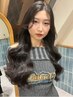 【梅雨限定特別価格】"自然な仕上がり"前髪縮毛＋ワンカラー＋顔まわりカット