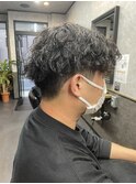 波巻きスパイラル 波巻きパーマ 葛西メンズ メンズカット