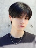 シースルーマッシュ　ハンサムショート　コンマヘア