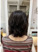 パーマ風クセ毛×レイヤーカット