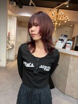 ソワンドブレスセルン 心斎橋(soin de brace cerne)&nbsp;ミディアムウルフ/ウルフカット/レイヤーカット/ハッシュカット