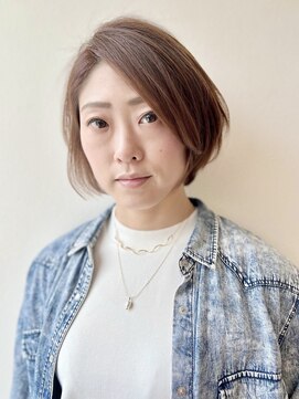 イング(ING) ３０代４０代５０代/収まり重視のクールな大人ボブショート