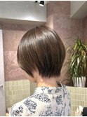 ★乾かすだけでまとまるショート！オリーブベージュ！横浜
