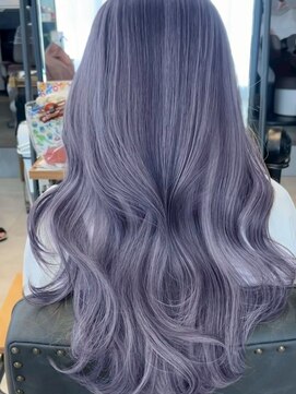 リアンバイアリュール(Lian by Allure) 透明感寒色カラー ブリーチダブルカラーパープルシルバー
