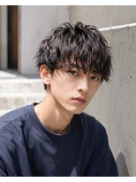 MEN's Baguz  MEN'Sカット/ MEN'Sパーマ/ MEN'Sカラー&nbsp;韓国風波巻きツイストスパイラルパーマ束感マッシュメンズ人気