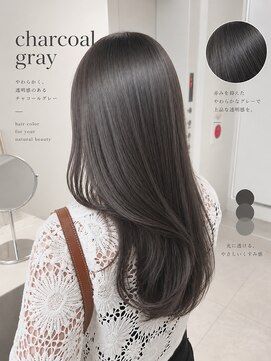 トリッカ シブヤ(TRICCA SHIBUYA) チャコールグレー/グレージュ/髪質改善カラー/透明感/羽エクステ
