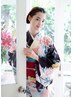 《7:00～7:45》留袖・訪問着着付け+ヘアセット￥8000