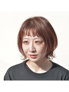 ドルセ(Dulce) 【Dulce】ショートバング×外はね×ピンクカラー