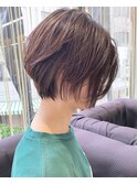 20代30代★前下がり　オリーブベージュ　艶感