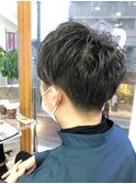 MEN'S HAIR センターパート ツイストスパイラル 韓国マッシュ