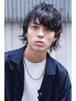 ケアリー 浦和美園(Carelly)&nbsp;ツイストパーマ七三オールバックマッシュウルフスリークショート