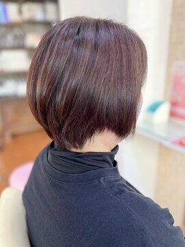 アークスヘアー ピンクべージュ髪質改善カラーナチュラルボブ透明感小顔