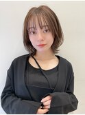 韓国風ボブ レイヤーボブ フェイスレイヤー 外ハネパーマ t512