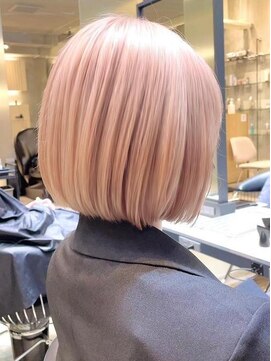 ロンドシェリ 仙台(Lond Cheri) ケアブリーチ/ダブルカラー/デザインカラー斜めバング[仙台]