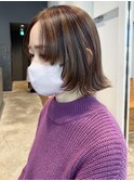 ローライトボブ_大人ガーリーチョコレートプリカール_ba440411