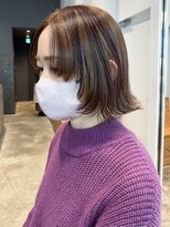 ローライトボブ_大人ガーリーチョコレートプリカール_ba440411