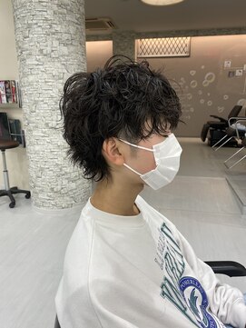 エース 間明店(A) スパイラルパーマウルフ