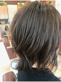 くびれレイヤー+白髪ぼかしハイライトスタイル30代/40代/50代