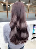 30代40代大人可愛い髪質改善カラーラベンダーグレージュ透明感