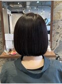 30代40代ばっさりカット大人ショートボブ×艶髪