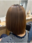 髪質改善ストレートで艶髪に！@ミディアム