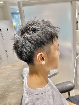 ブロッサム 保谷(Blossom) 無造作メンズベリーショート☆ツーブロックビジネス爽やか黒髪