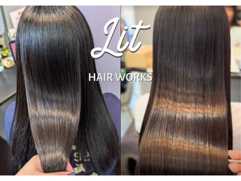 リットヘアーワークス(Lit Hairworks)の写真/ケラコラトリートメントで美髪へ導く♪髪質改善にも◎