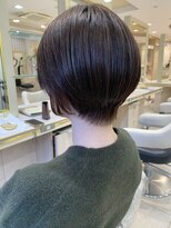 アッシュ 仙川店(Ash)&nbsp;大人ショートボブ丸みショートカットマッシュショート前髪あり