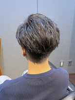 ビーダンディー(Bee dandy) ビジネスショート 前下がりツーブロック かき上げアップバング