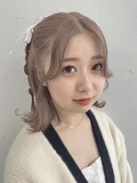 ミルクティーベージュハーフツイン！