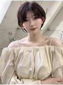 イメチェン小顔似合わせ30代40代50代グレージュショートボブ