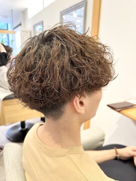 エテバイリリア メンズサロン 堺市駅前店(ete by LILIA.) 波巻きパーマ/メンズカット/men'scut/波巻き/ショートスタイル