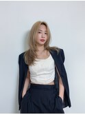 【艶ベージュ×くびれレイヤー】韓国モードな垢抜けロング
