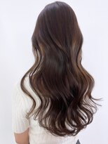 アイティーバイアルバム 藤沢店(IT by ALBUM)&nbsp;ロング韓国ヘア顔周りレイヤーオリーブベージュ_ba538273