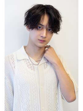 アコロン(acoron.) センターパート/シャドウパーマ/池袋メンズカット