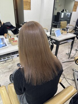 プライズ 所沢プロぺ通り店(prize) ミルクティーベージュ韓国風レイヤーケアブリーチ所沢