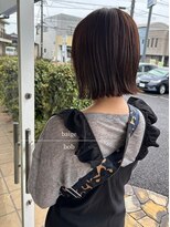 パル バイ ラベスト(Pal by lovest)&nbsp;切りっぱなしボブ×ベージュカラー