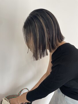 ナイーブヘアデザイン(NAiVE HAIR DESIGN) 【NAiVE HAIR】highlight＋ぱつっとBOB