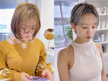 シー 北千住(sii.)の写真/ショートボブのデザインに合わせた、トレンドの『優しい』カラー提案。／sii.（シー）