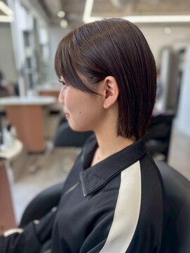 ジエクトカナウ 梅田 【顔周り似合わせカット】チョコレートブラウン