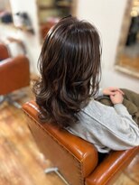 ヘアスペース クラージュ 本店&nbsp;艶感ハイライト×髪質改善パーマで叶う大人美髪スタイル
