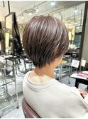 【LA'BO三浦】ショート/白髪ぼかし/ハイライト/30代/40代/50代