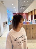 切りっぱなしボブ