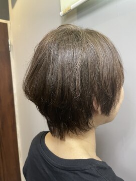 トリフォリウム 小牧店(TRIFOLIUM) 「明るめ白髪染め×ブラウンベージュショート」