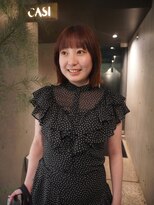 カシ 中目黒(CASI) オレンジヘア/暖色カラー/ブラウンカラー/ボブヘア