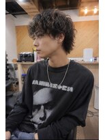 ロム 札幌大通(LOM)&nbsp;メンズツイストスパイラルパーマ　マッシュウルフ【札幌】